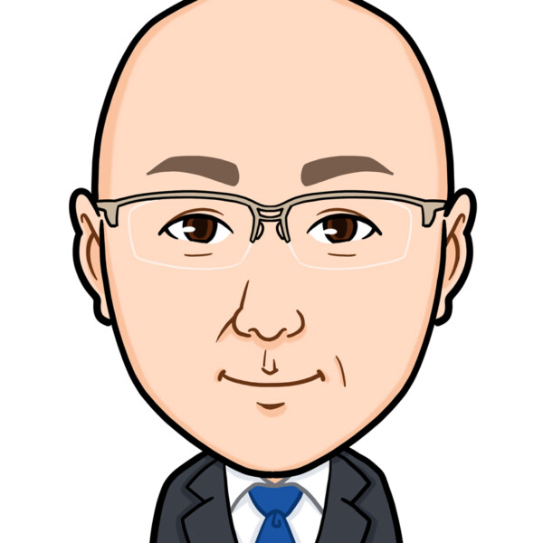 電気会社様上半身似顔絵1