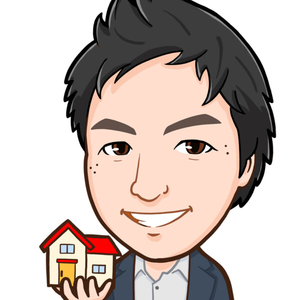 不動産売買仲介をされている方の上半身似顔絵