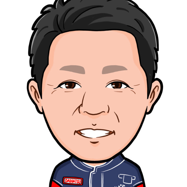 自動車整備士様上半身似顔絵