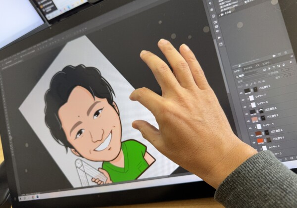 Cintiq Pro22でPhotoshopを使った時のマルチタッチ機能