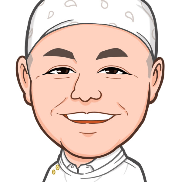 整体＆カイロプラクティックの院長様上半身似顔絵作成