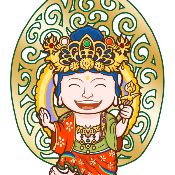 観音様キャラクター（踊る）