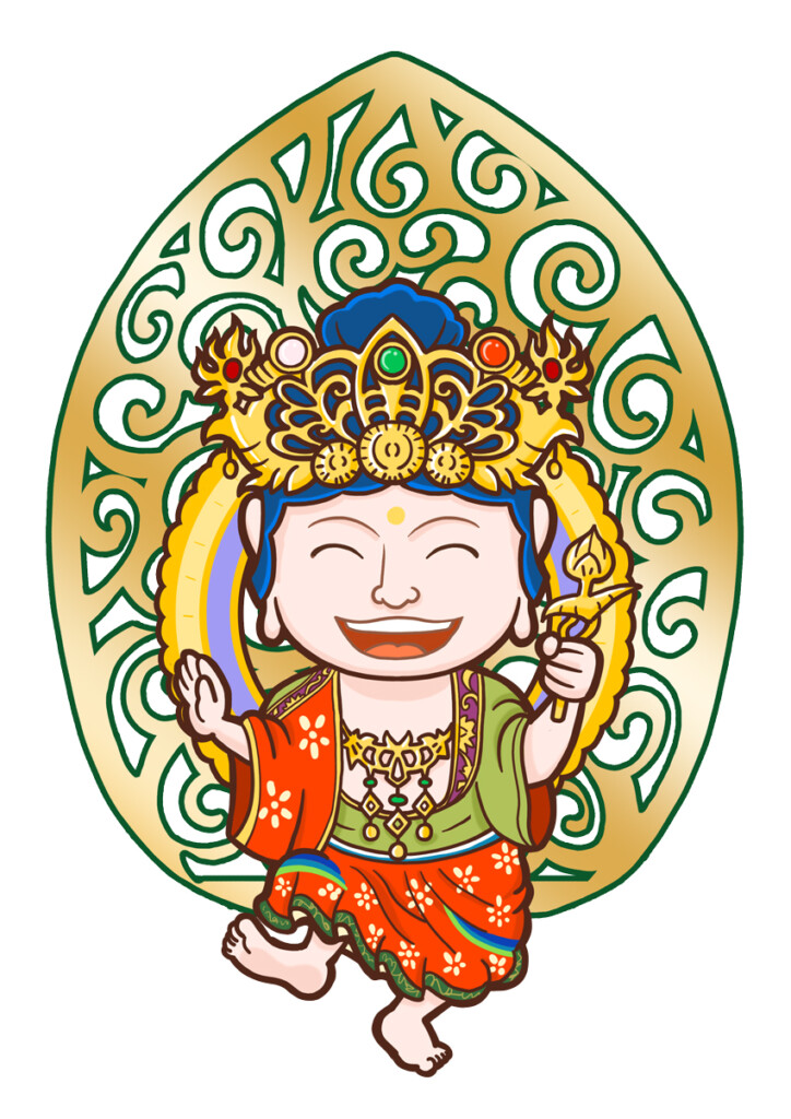 観音様キャラクター（踊る）